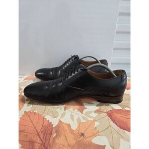 Gucci Leather Cap Toe Oxford Dress Shoes Men's Size 8.5 Black